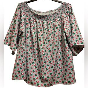 NWT: Michelle McDowell Women's Multicolor Smocked Top Size M